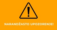 UPOZORENJE &ndash; NARANDŽASTI METEO ALARM