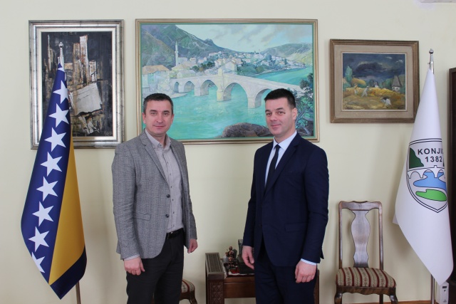 Načelnik Općine Jablanica Damir Šabanović posjetio Općinu Konjic