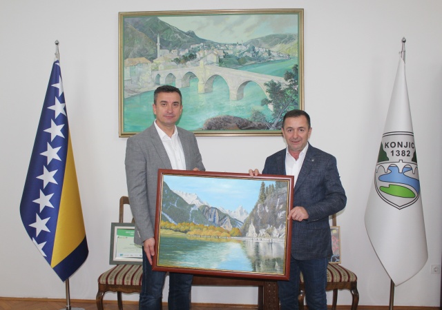 Azem Sadiki, načelnik Opštine Studeničani iz Republike Sjeverna Makedonije u posjeti Gradu Konjicu