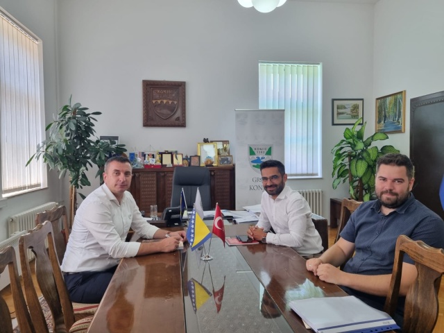Koordinator TIKA-e za BiH Erdinç Işık i gradonačelnik Konjica Osman Ćatić danas razgovarali o  uspješno realizovanim zajedničkim projektima i budućoj saradnji