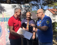 Gradonačelniku Ćatiću na današnjim Izviđačkim susretima u Konjicu Savez izviđača Federacije uručio najveće izviđačko priznanje za poseban doprinos u radu izviđačke organizacije