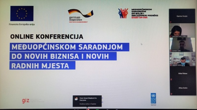 Načelnik Ćatić danas učestvovao u radu treće online konferencije „Međuopćinskom saradnjom do novih biznisa i novih radnih mjesta”