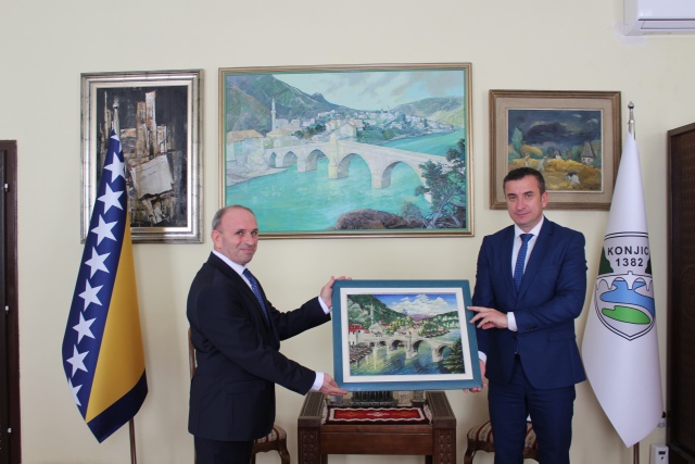 Generalni konzul Republike Turske u Mostaru Yasar Ergun danas u posjeti Konjicu