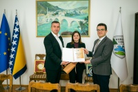 Novi koordinator Turske agencije za saradnju i koordinaciju (TIKA) u Bosni i Hercegovini Gokhan Umut sa saradnicima danas u posjeti Konjicu