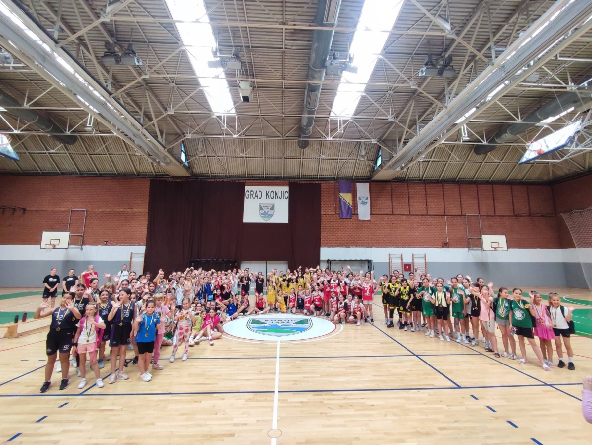 Festivalom ženske košarke koji je okupio 12 ekipa iz Bosne i Hercegovine Ženski košarkaški Klub Konjic obilježio Dan grada Konjica